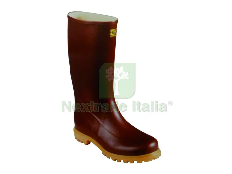 STIVALI IN GOMMA NATURALE CARRO ARMATO GINOCCHIO Col. Marrone Mis. 45 — Calzature antinfortunistiche — rif. FERX.VIT25138 STIVALI IN GOMMA NATURALE CARRO ARMATO GINOCCHIO Col. Marrone Mis. 45 — Calzature antinfortunistiche — rif. FERX.VIT25138