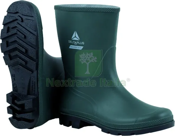 Deltaplus STIVALI IN PVC GROUNDMC TRONCHETTO Col. Verde Mis. 45 — Calzature antinfortunistiche — rif. FERX.VIT59770