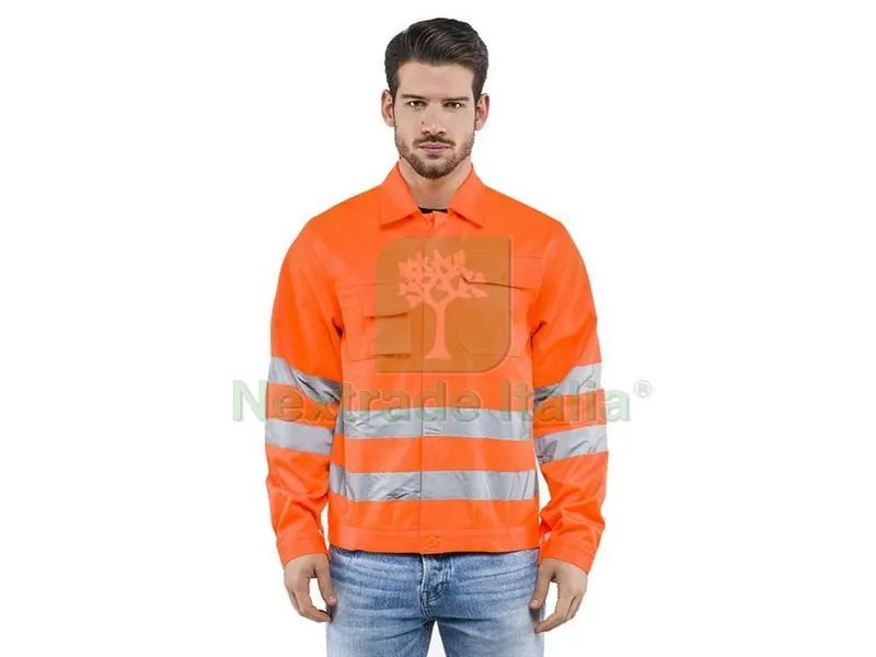 GIUBBETTO ALTA VISIBILITÀ Col. Arancio fluo Mis. M — Abbigliamento alta visibilita — rif. FERX.VIT46482