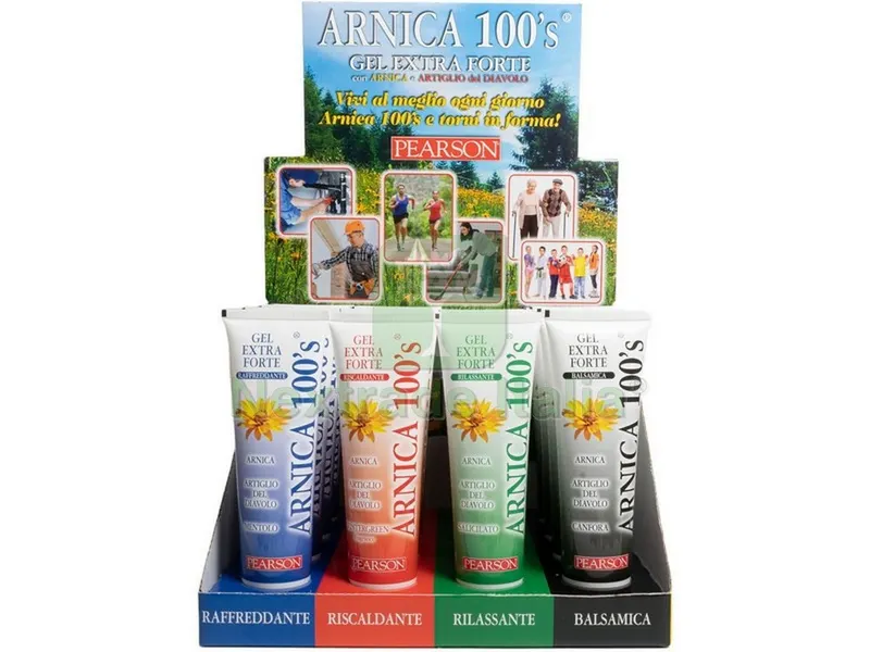 Espositore GEL Extra Forte Arnica 100'S Pearson 16 pz. — Articoli per ufficio — rif. FERX.VIT53379 Espositore GEL Extra Forte Arnica 100'S Pearson 16 pz. — Articoli per ufficio — rif. FERX.VIT53379