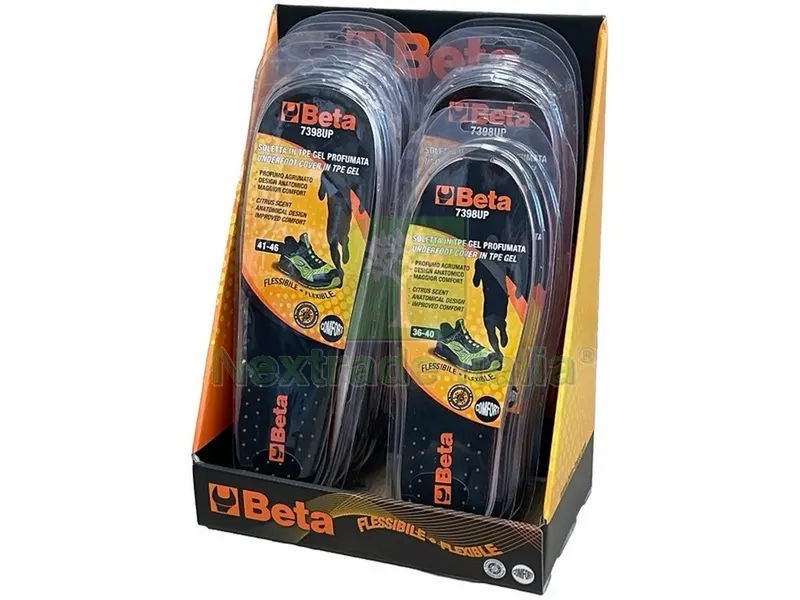 Sottopiedi in GEL Profumati Art. 7398UP/E10 Espositore 10 Paia — Articoli per ufficio — rif. FERX.VIT55217 Sottopiedi in GEL Profumati Art. 7398UP/E10 Espositore 10 Paia — Articoli per ufficio — rif. FERX.VIT55217