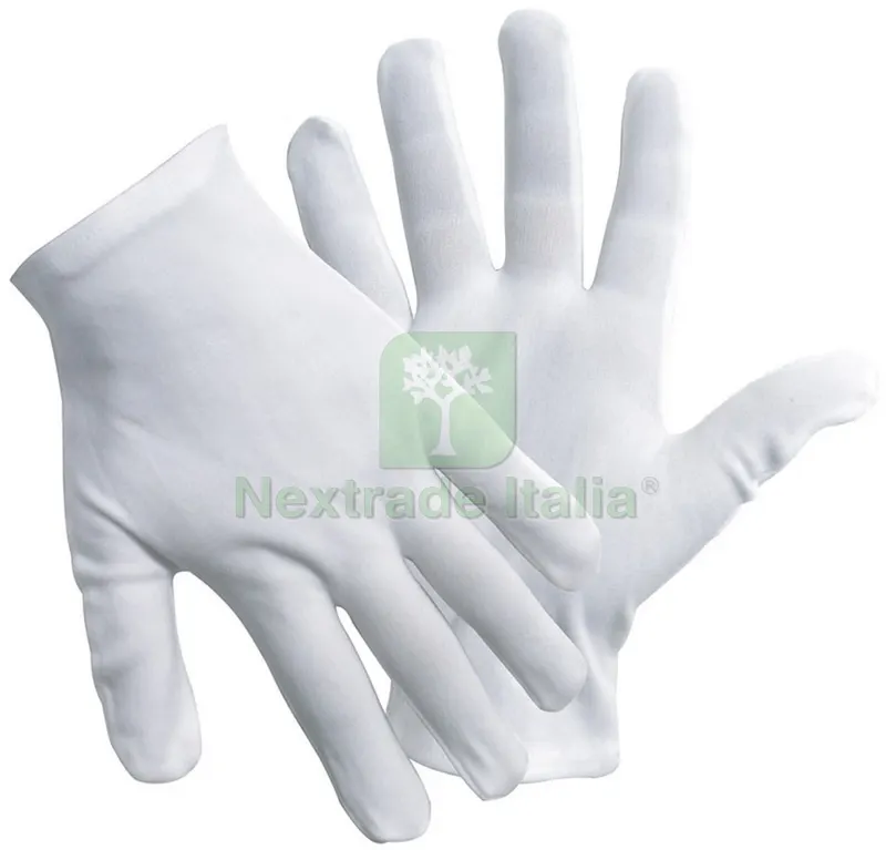 12PAIA GUANTI IN COTONE Col. Bianco tg. 9 — Guanti da lavoro — rif. FERX.VIT23290