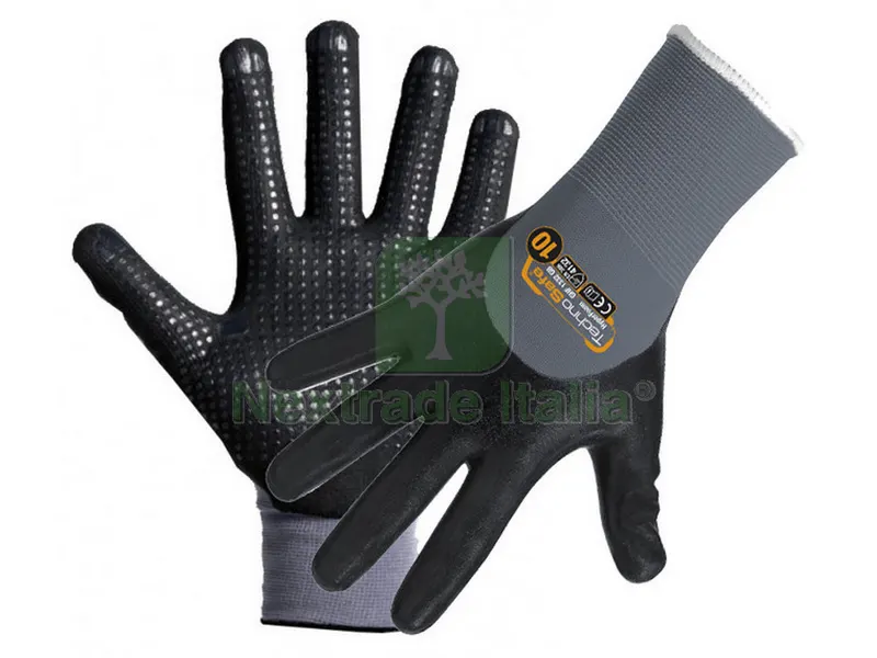 12PAIA GUANTI IN NITRILE PALMO PUNTIN Col. Nero tg. 7 — Guanti da lavoro — rif. FERX.VIT36723 12PAIA GUANTI IN NITRILE PALMO PUNTIN Col. Nero tg. 7 — Guanti da lavoro — rif. FERX.VIT36723