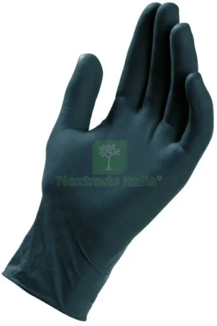 GUANTI MONOUSO IN NITRILE BLACK DPI 3 CF.100 PZ Col. Nero tg. 7/7,5 (M) — Guanti da lavoro — rif. FERX.VIT58433 GUANTI MONOUSO IN NITRILE BLACK DPI 3 CF.100 PZ Col. Nero tg. 7/7,5 (M) — Guanti da lavoro — rif. FERX.VIT58433