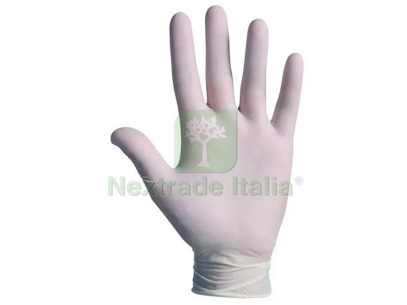 GUANTI MONOUSO IN LATTICE SENSITIVE CF.100 PZ. Col. Bianco tg. 6,5/7 (S) — Guanti da lavoro — rif. FERX.VIT33746