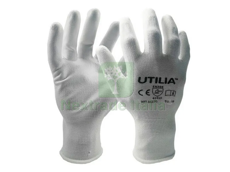 12PAIA GUANTI IN POLIURETANO Col. Bianco tg. 9 — Guanti da lavoro — rif. FERX.VIT31269 12PAIA GUANTI IN POLIURETANO Col. Bianco tg. 9 — Guanti da lavoro — rif. FERX.VIT31269