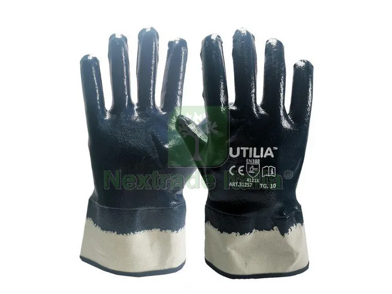 12PAIA Guanti N.B.R. con Manicotto Col. Blu tg.10 — Tubi e raccordi — rif. FERX.VIT31257