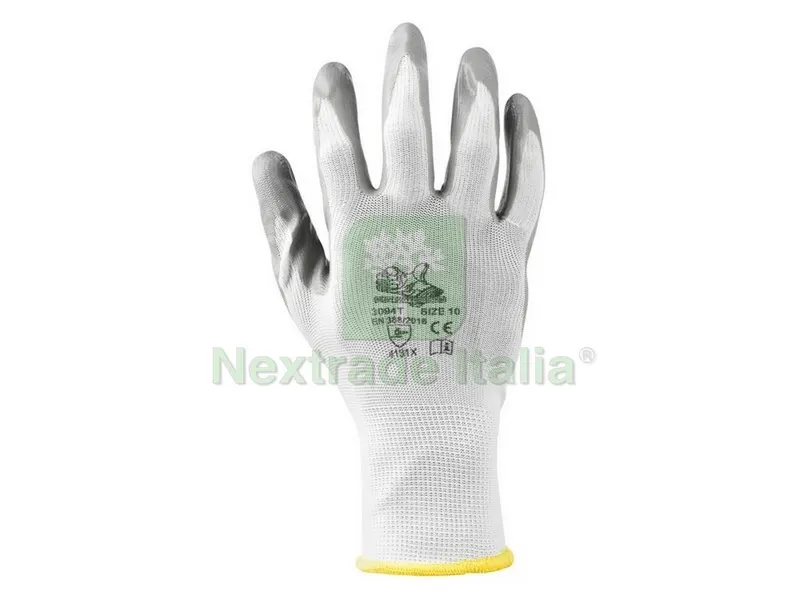 12PAIA GUANTI IN NITRILE/POLIESTERE Col. Grigio tg. 6 — Guanti da lavoro — rif. FERX.VIT47784 12PAIA GUANTI IN NITRILE/POLIESTERE Col. Grigio tg. 6 — Guanti da lavoro — rif. FERX.VIT47784