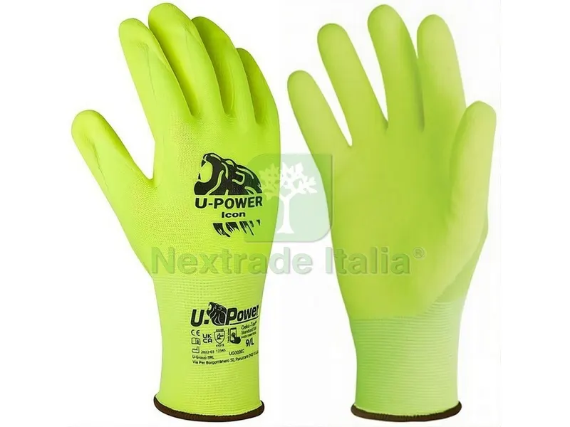 12PAIA GUANTI DA LAVORO ICON IN NYLON/NITRILE Col. Giallo fluo tg. 10 — Abbigliamento alta visibilita — rif. FERX.VIT54868 12PAIA GUANTI DA LAVORO ICON IN NYLON/NITRILE Col. Giallo fluo tg. 10 — Abbigliamento alta visibilita — rif. FERX.VIT54868