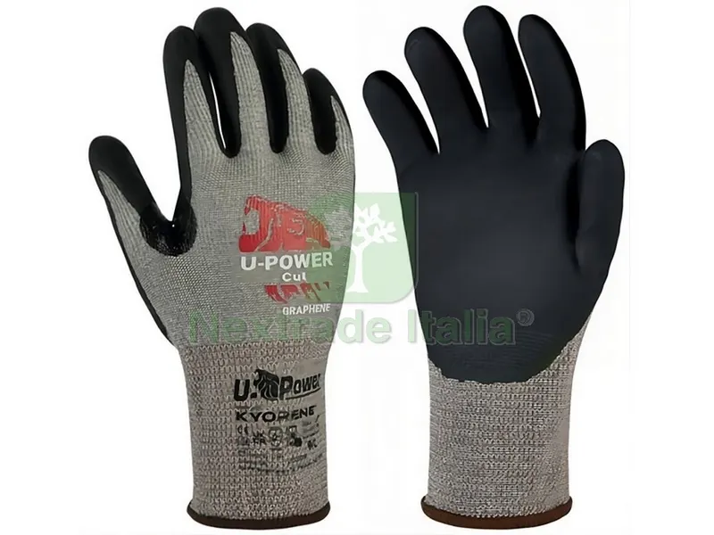 12PAIA Guanti da Lavoro Antitaglio High in Grafene/Nitrile Col. Grigio/Nero tg. 8 — Guanti da lavoro — rif. FERX.VIT54869
