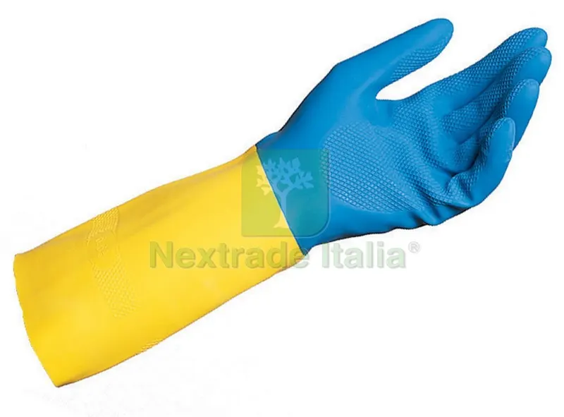 10PAIA GUANTI IN NEOPRENE DUO-MIX 405 Col. Blu/giallo tg. 9 — Guanti da lavoro — rif. FERX.VIT30883 10PAIA GUANTI IN NEOPRENE DUO-MIX 405 Col. Blu/giallo tg. 9 — Guanti da lavoro — rif. FERX.VIT30883