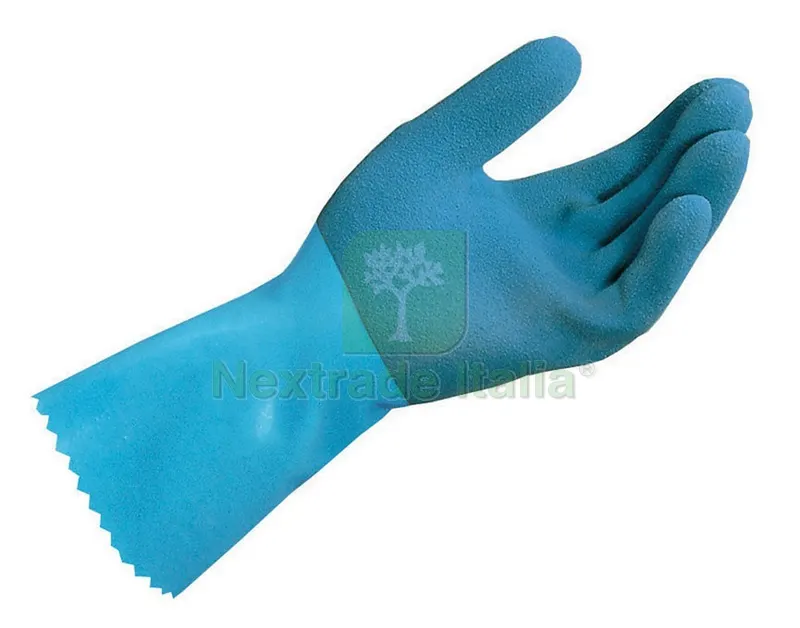 5PAIA GUANTI IN LATTICE JERSETTE 301 Col. Blu tg. 9 — Guanti da lavoro — rif. FERX.VIT30904