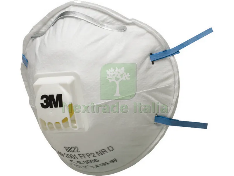 10PZ RESPIRATORE CON VALVOLA 8822-FFP2 NR D — Protezioni corpo — rif. FERX.VIT21927 10PZ RESPIRATORE CON VALVOLA 8822-FFP2 NR D — Protezioni corpo — rif. FERX.VIT21927