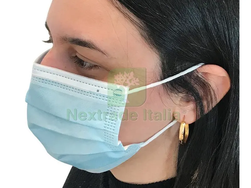 10CF Mascherina Chirurgica Tipo II Doppio Strato TNT Interno Meltblown PZ.5 azzurra — Protezioni corpo — rif. FERX.VIT48746 10CF Mascherina Chirurgica Tipo II Doppio Strato TNT Interno Meltblown PZ.5 azzurra — Protezioni corpo — rif. FERX.VIT48746