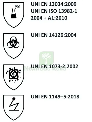 Tuta di Protezione in Tessuto Laminato DPI III Tipo 5/6 CE-0624 Col. Bianco Mis. L — Arredo — rif. FERX.VIT58583 — foto 3
