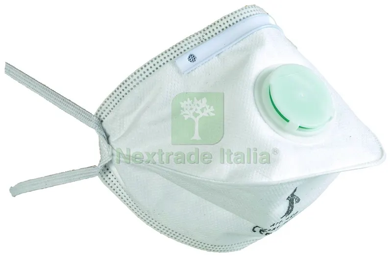 20PZ Mascherina Antipolvere con Valvola FFP3 Pieghevole — Protezioni corpo — rif. FERX.VIT59431 20PZ Mascherina Antipolvere con Valvola FFP3 Pieghevole — Protezioni corpo — rif. FERX.VIT59431