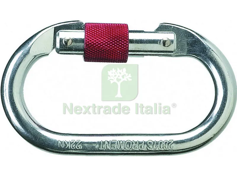 MOSCHETTONE A VITE 5 PZ. — Ganci, moschettoni e anelli — rif. FERX.VIT36501 MOSCHETTONE A VITE 5 PZ. — Ganci, moschettoni e anelli — rif. FERX.VIT36501