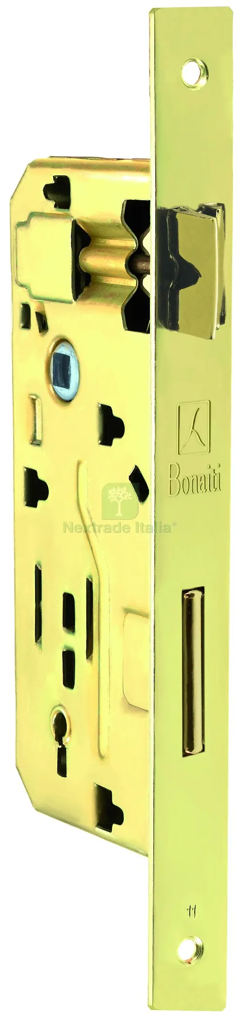 Serratura Legno Patent INF. B/Quadro Art. 040P - ottonato lucido E.50 — Serrature e cilindri — rif. FERX.VIT57682 Serratura Legno Patent INF. B/Quadro Art. 040P - ottonato lucido E.50 — Serrature e cilindri — rif. FERX.VIT57682