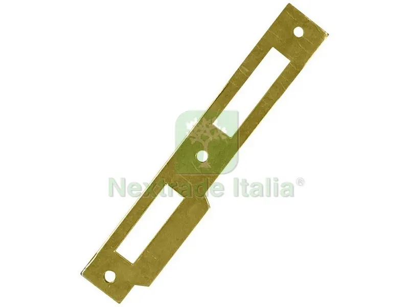 CONTROPIASTRA B/QUADRO CON ALETTA MM.180X22X5,5 OTTONATA — Serrature e cilindri — rif. FERX.VIT51894 CONTROPIASTRA B/QUADRO CON ALETTA MM.180X22X5,5 OTTONATA — Serrature e cilindri — rif. FERX.VIT51894