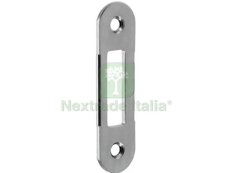CONTROPIASTRA B/TONDO mm.240x22 cromato opaco — Serrature e cilindri — rif. FERX.VIT52861 CONTROPIASTRA B/TONDO mm.240x22 cromato opaco — Serrature e cilindri — rif. FERX.VIT52861