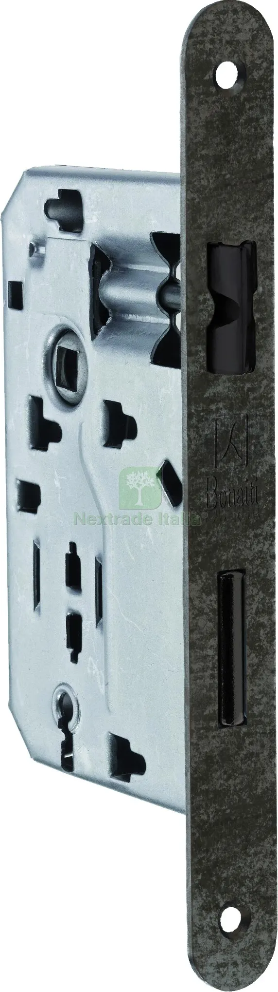 SERRATURA LEGNO PATENT INF. B/TONDO Art. 042T - bronzato verniciato E.50 — Serrature e cilindri — rif. FERX.VIT57687