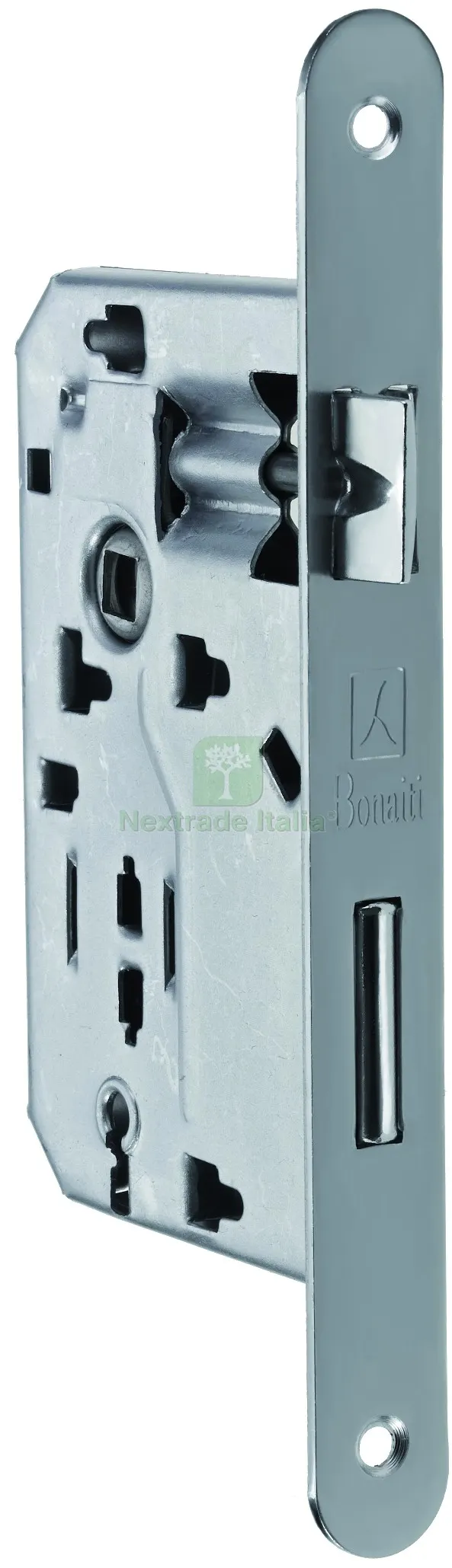 Serratura Legno Patent INF. B/Tondo Art. 042T - cromato lucido E.50 — Serrature e cilindri — rif. FERX.VIT57692