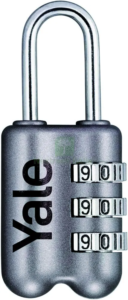 LUCCHETTO DI SICUREZZA VALIGIA COMBINAZIONE mm. 23 Corpo lega zinco - Arco acciaio Col. Grigio — Lucchetti e catene — rif. FERX.VIT58974 LUCCHETTO DI SICUREZZA VALIGIA COMBINAZIONE mm. 23 Corpo lega zinco - Arco acciaio Col. Grigio — Lucchetti e catene — rif. FERX.VIT58974