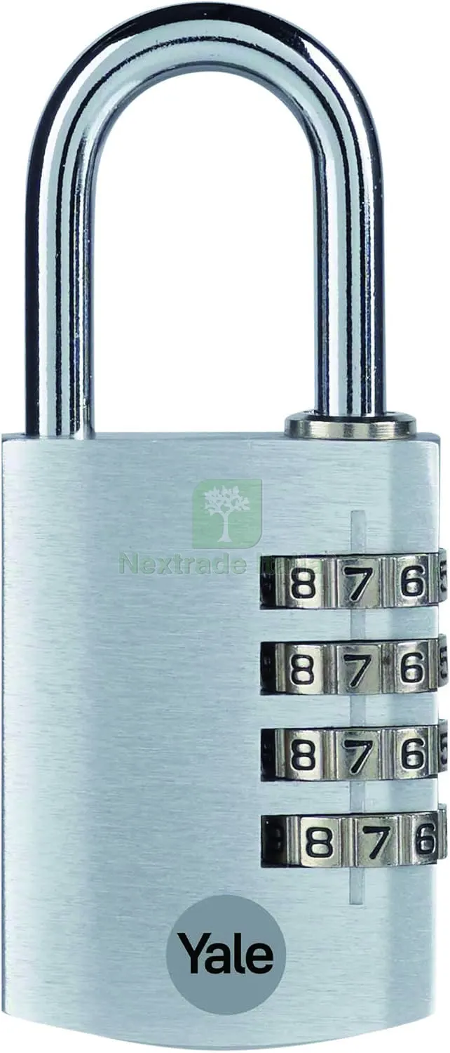 LUCCHETTO DI SICUREZZA CON COMBINAZIONE mm. 28 Corpo alluminio - Arco acciaio Col. Argento — Lucchetti e catene — rif. FERX.VIT58972 LUCCHETTO DI SICUREZZA CON COMBINAZIONE mm. 28 Corpo alluminio - Arco acciaio Col. Argento — Lucchetti e catene — rif. FERX.VIT58972