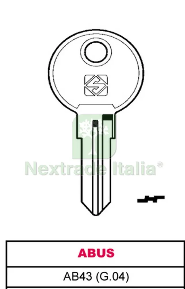 20PZ CHIAVE ASC AB43 (G.VAE 0) ABUS — Serrature e cilindri — rif. FERX.VIT28582 20PZ CHIAVE ASC AB43 (G.VAE 0) ABUS — Serrature e cilindri — rif. FERX.VIT28582