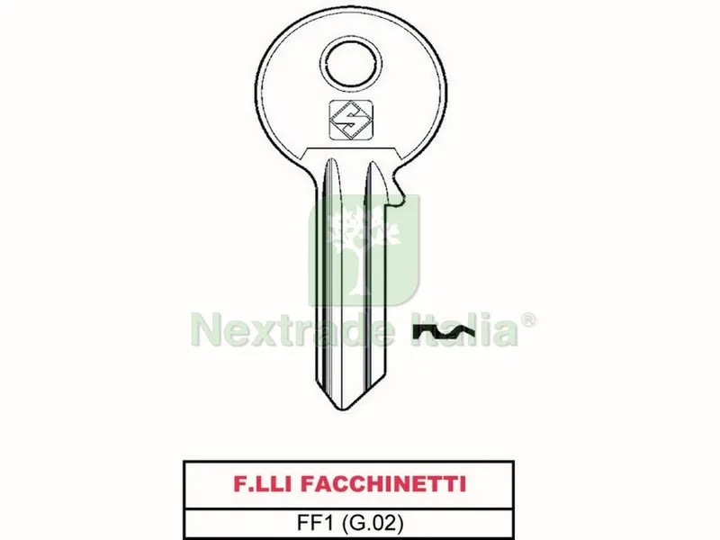 20PZ CHIAVE ASC FF1 (G.VAC 0) F.LLI FACCHINETTI — Serrature e cilindri — rif. FERX.VIT14230 20PZ CHIAVE ASC FF1 (G.VAC 0) F.LLI FACCHINETTI — Serrature e cilindri — rif. FERX.VIT14230