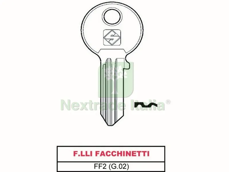 20PZ Chiave ASC FF2 (G.VAC 0) F.LLI Facchinetti — Serrature e cilindri — rif. FERX.VIT41133