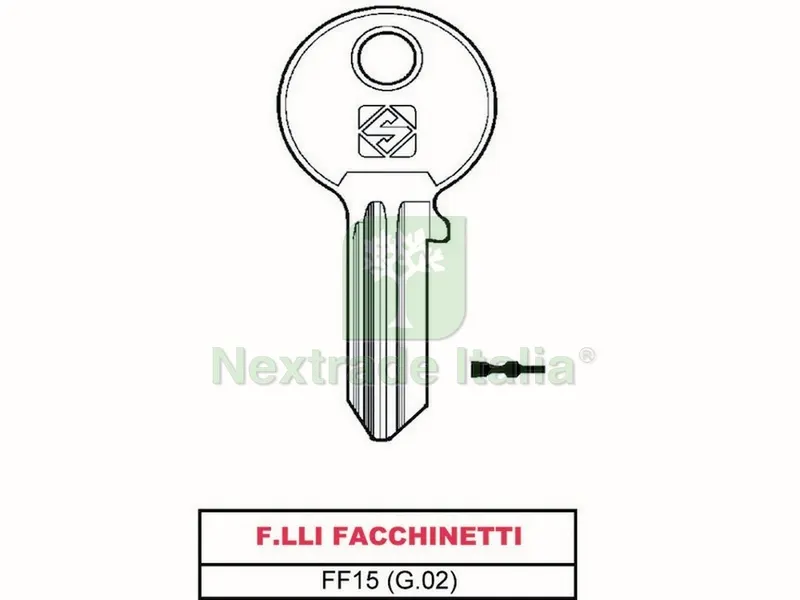 20PZ Chiave ASC FF15 (G.VAC 0) F.LLI Facchinetti — Serrature e cilindri — rif. FERX.VIT17818