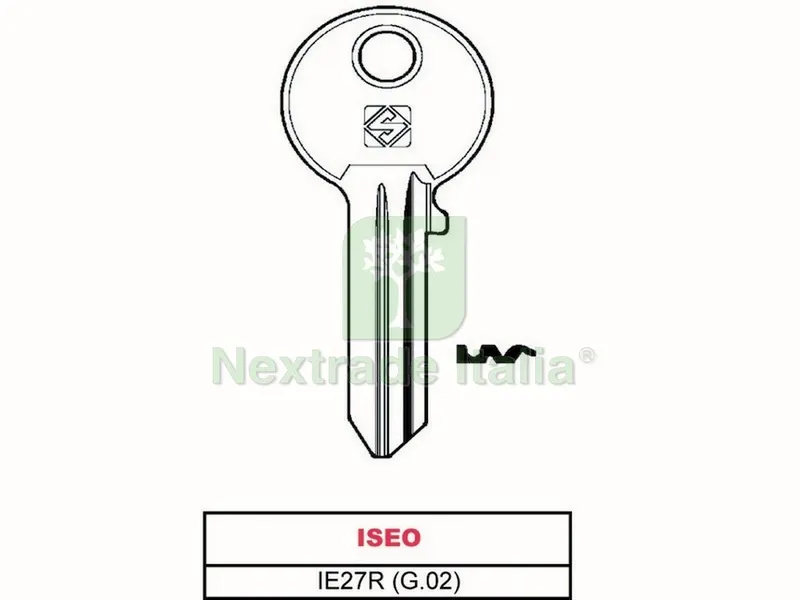 20PZ Chiave ASC IE27R (G.VAC 0) Iseo — Serrature e cilindri — rif. FERX.VIT28571