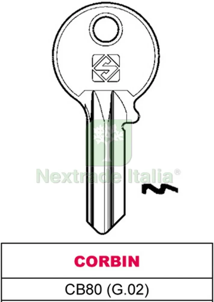 20PZ CHIAVE ASC CB80 (G.VAC 0) CORBIN — Serrature e cilindri — rif. FERX.VIT25539 20PZ CHIAVE ASC CB80 (G.VAC 0) CORBIN — Serrature e cilindri — rif. FERX.VIT25539