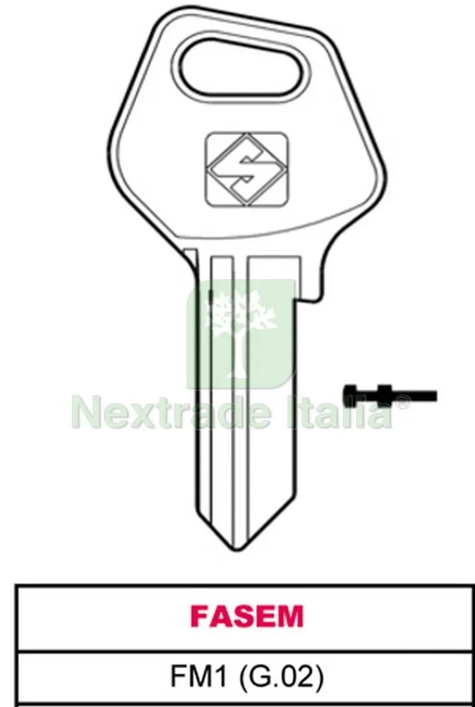 20PZ Chiave ASC FM1 (G.VAC 0) Fasem — Serrature e cilindri — rif. FERX.VIT25541 20PZ Chiave ASC FM1 (G.VAC 0) Fasem — Serrature e cilindri — rif. FERX.VIT25541