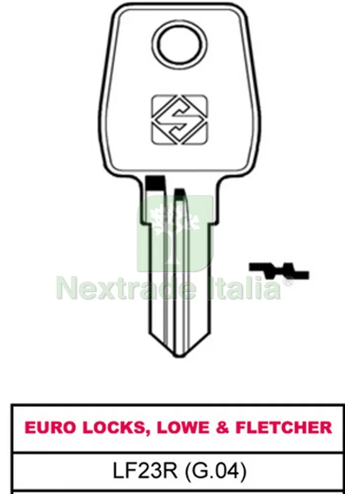 20PZ CHIAVE ASC LF23R (G.VAE 0) EURO LOCKS, LOWE & FLETCHER — Serrature e cilindri — rif. FERX.VIT30346