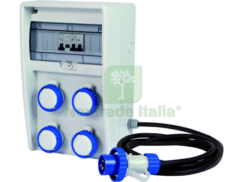 QUADRO ELETTRICO ULISSE 4 prese 220V cm. 25x18x40 h — Interruttori e prese — rif. FERX.VIT22697 QUADRO ELETTRICO ULISSE 4 prese 220V cm. 25x18x40 h — Interruttori e prese — rif. FERX.VIT22697