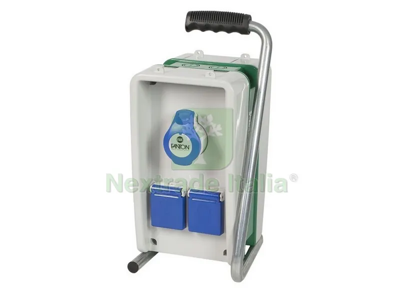 QUADRO ELETTRICO EOLO 2 prese scuko IP44+2 prese 200 250V IP44 cm — Interruttori e prese — rif. FERX.VIT46620