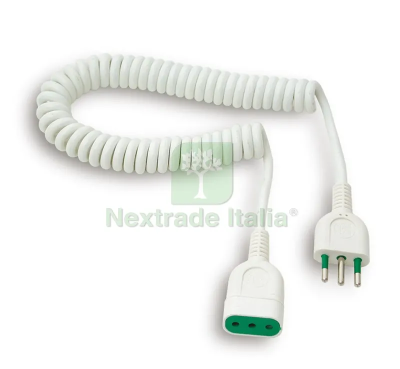 PROLUNGA ESTENSIBILE cavo mt. 3 spina 10A/presa 10A — Interruttori e prese — rif. FERX.VIT15671
