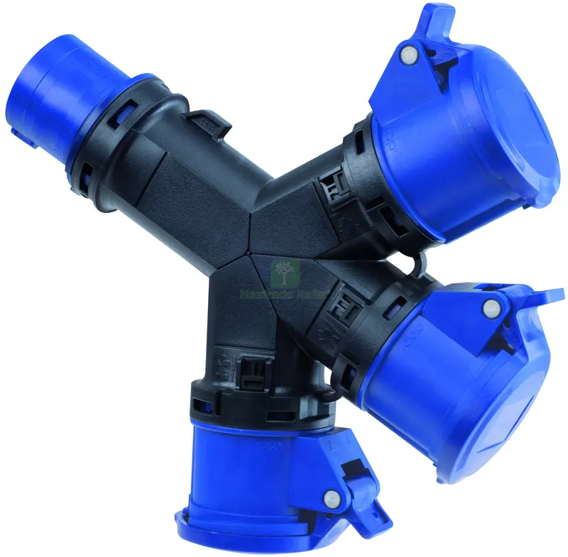 Adattatore Industriale a 3 VIE 1001402 spina 2P+T 16A 3 prese 2P+T 16A 230V - IP54 — Interruttori e prese — rif. FERX.VIT60196 Adattatore Industriale a 3 VIE 1001402 spina 2P+T 16A 3 prese 2P+T 16A 230V - IP54 — Interruttori e prese — rif. FERX.VIT60196