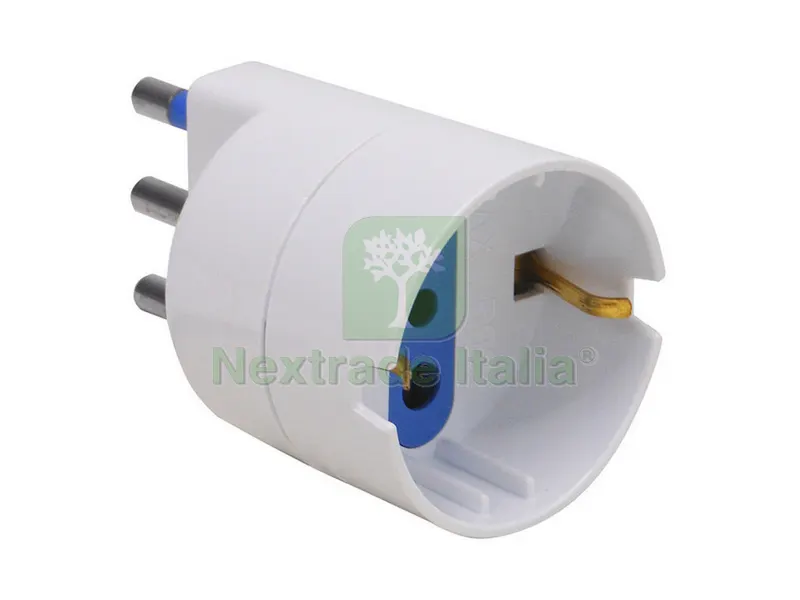 20PZ ADATTATORE SEMPLICE IN BLISTER 2P+T spina 16A/ presa schuko 10A — Interruttori e prese — rif. FERX.VIT35592 20PZ ADATTATORE SEMPLICE IN BLISTER 2P+T spina 16A/ presa schuko 10A — Interruttori e prese — rif. FERX.VIT35592