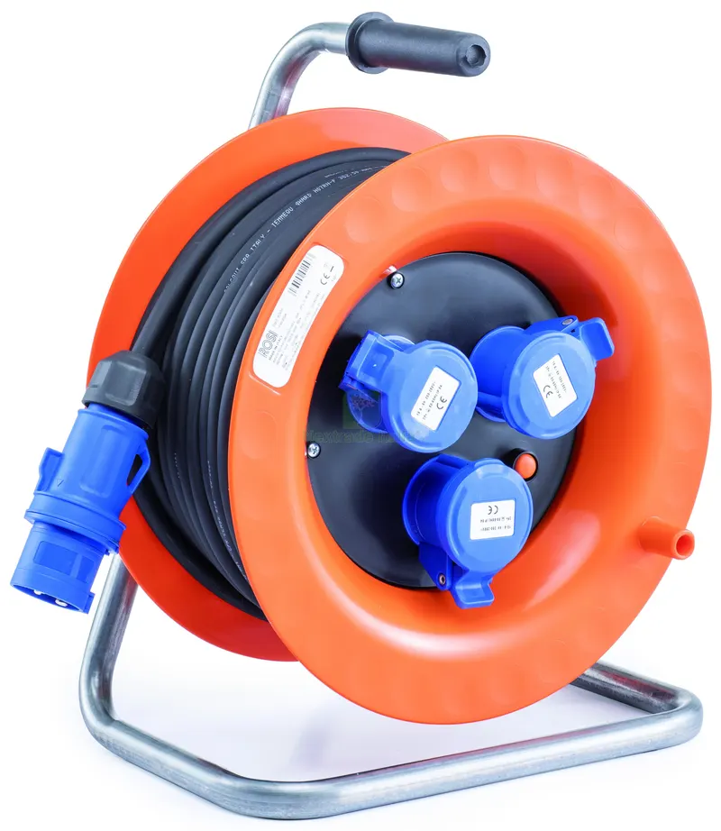 AVVOLGICAVO ELETTRICO INDUSTRIALE 4001cavo mt.30 3P 16A 2P+E 400V IP44 — Cavi e fili — rif. FERX.VIT58105 AVVOLGICAVO ELETTRICO INDUSTRIALE 4001cavo mt.30 3P 16A 2P+E 400V IP44 — Cavi e fili — rif. FERX.VIT58105