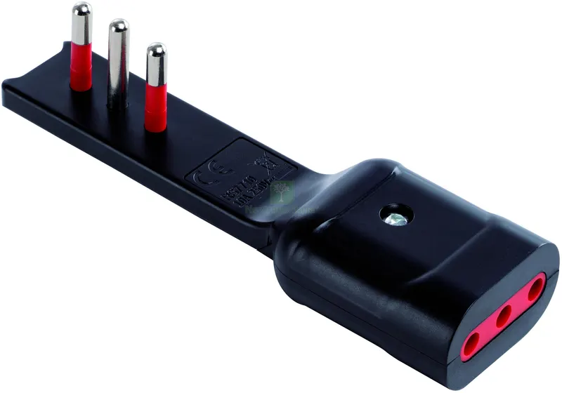 ADATTATORE ULTRA PIATTO 10Ah 2P+T - Presa 10 Ah Col. Nero — Interruttori e prese — rif. FERX.VIT56987 ADATTATORE ULTRA PIATTO 10Ah 2P+T - Presa 10 Ah Col. Nero — Interruttori e prese — rif. FERX.VIT56987