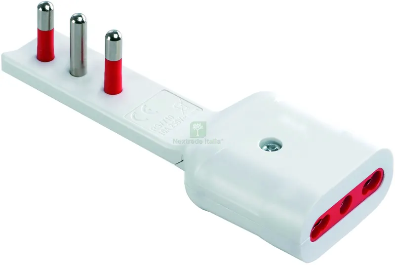 ADATTATORE ULTRA PIATTO 16Ah 2P+T - Presa 16 Ah Col. Bianco — Interruttori e prese — rif. FERX.VIT56988 ADATTATORE ULTRA PIATTO 16Ah 2P+T - Presa 16 Ah Col. Bianco — Interruttori e prese — rif. FERX.VIT56988