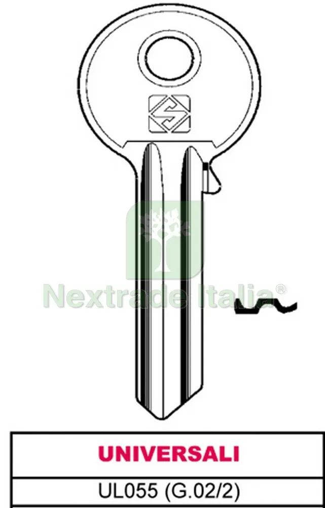 20PZ CHIAVE ASC UL055 (G.VAC 2) UNIVERSALE — Serrature e cilindri — rif. FERX.VIT6110