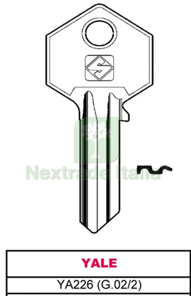 20PZ CHIAVE ASC YA226 (G.VAC 2) YALE — Serrature e cilindri — rif. FERX.VIT4940 20PZ CHIAVE ASC YA226 (G.VAC 2) YALE — Serrature e cilindri — rif. FERX.VIT4940