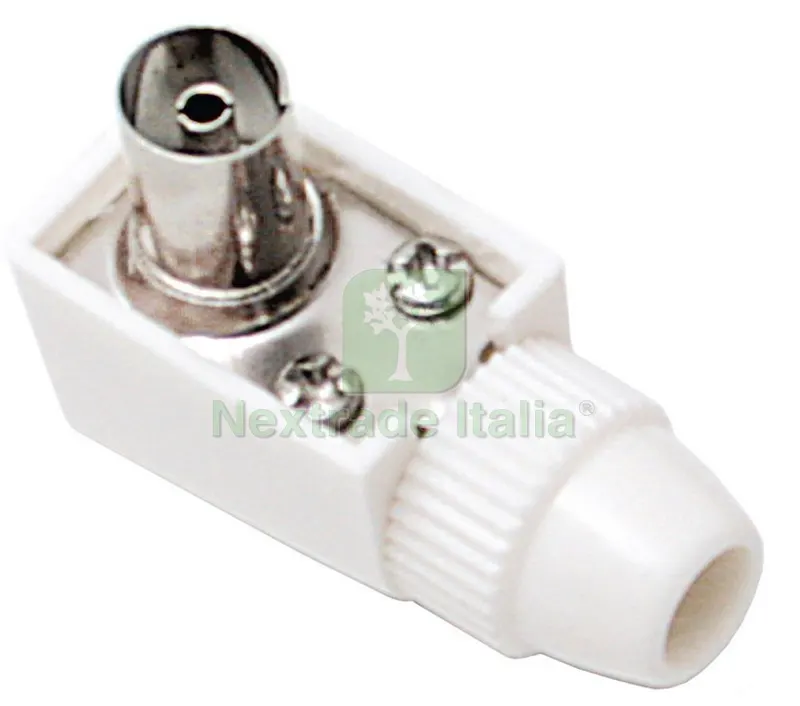 10PZ PRESA TV COASSIALE A SQUADRA Ø mm. 9,5 per cavo Ø max mm.7 — Interruttori e prese — rif. FERX.VIT29506 10PZ PRESA TV COASSIALE A SQUADRA Ø mm. 9,5 per cavo Ø max mm.7 — Interruttori e prese — rif. FERX.VIT29506