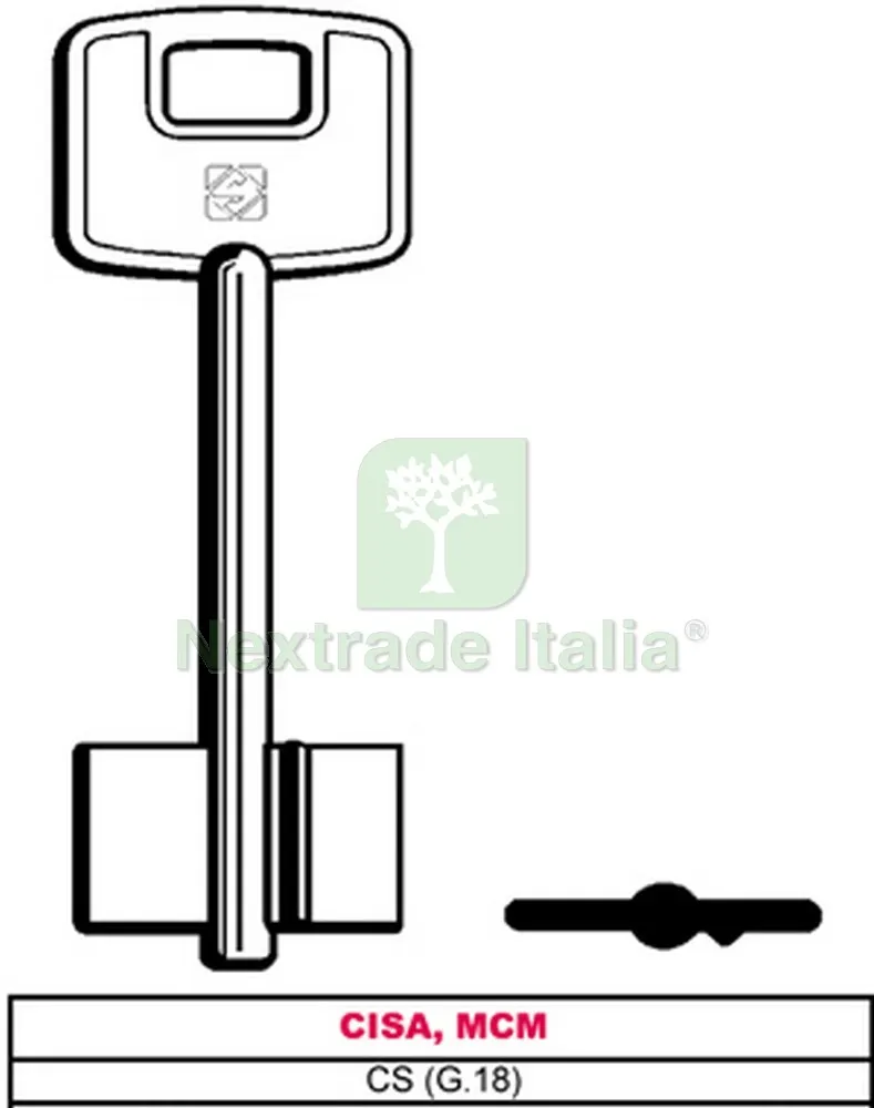 25PZ CHIAVE A DOPPIA MAPPA CS (G.VAS 5) CISA, MCM — Chiavi grezze e duplicati — rif. FERX.VIT6067 25PZ CHIAVE A DOPPIA MAPPA CS (G.VAS 5) CISA, MCM — Chiavi grezze e duplicati — rif. FERX.VIT6067