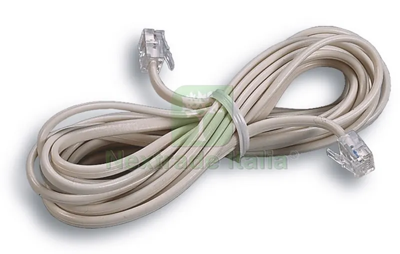 Prolunga Lineare per Telefono mt.3 — Interruttori e prese — rif. FERX.VIT22714 Prolunga Lineare per Telefono mt.3 — Interruttori e prese — rif. FERX.VIT22714