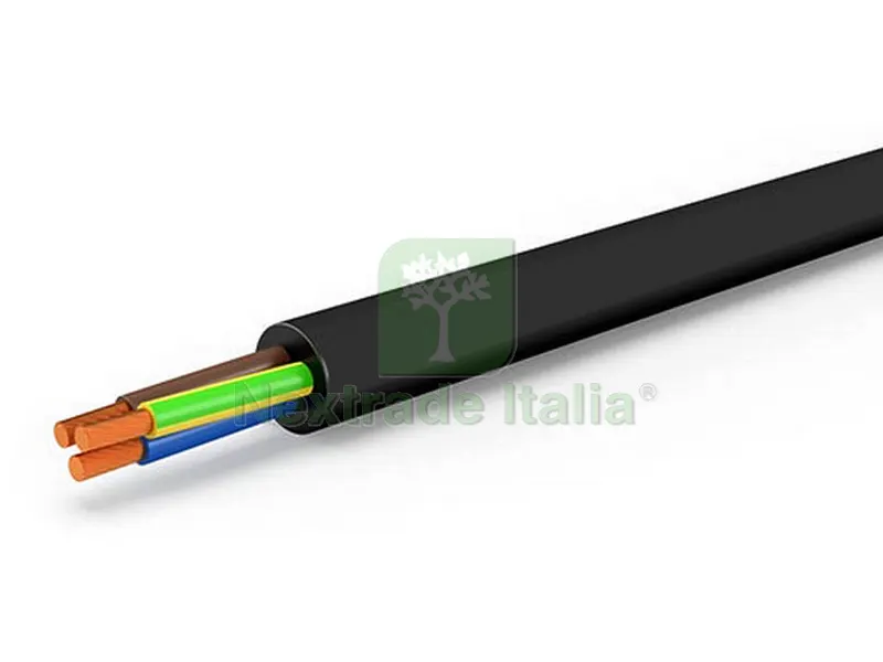 CAVO MULTIPOLARE FLESSIBILE H05VV-F RT. 100 MT. col. Nero Sezione 3x1 — Cavi e fili — rif. FERX.VIT32937
